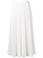 Msgm Accordion Skirt - White
