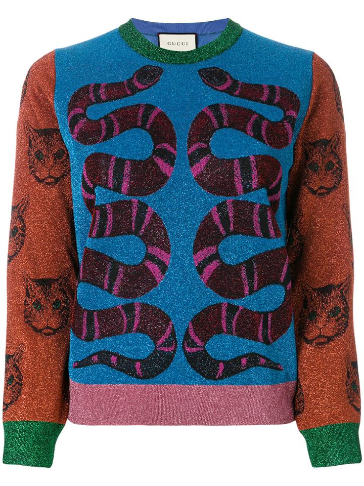 Gucci Kingsnake Sweater - Blue