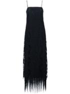 Adam Lippes Fringed Hem Dress