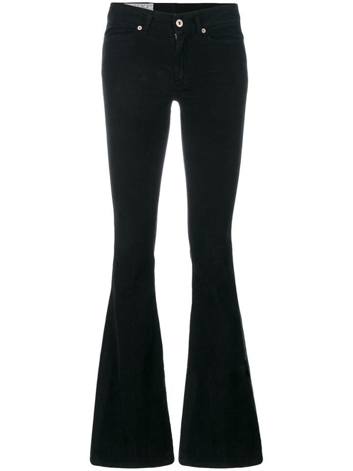 Dondup Low Rise Flared Jeans - Black