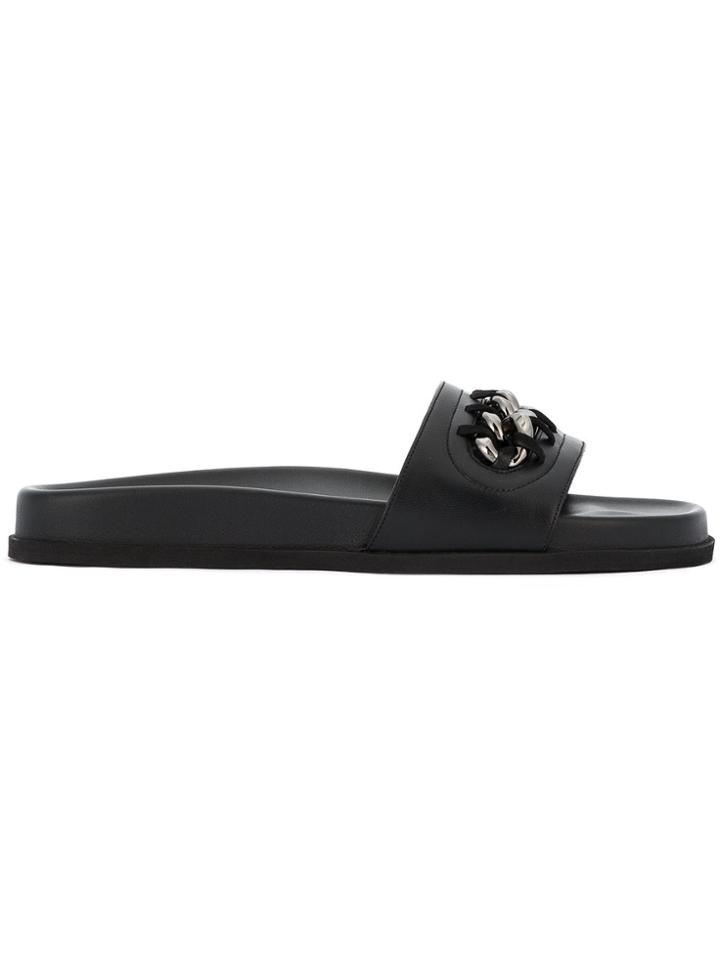 Valentino Valentino Garavani Woven Pool Slides - Black