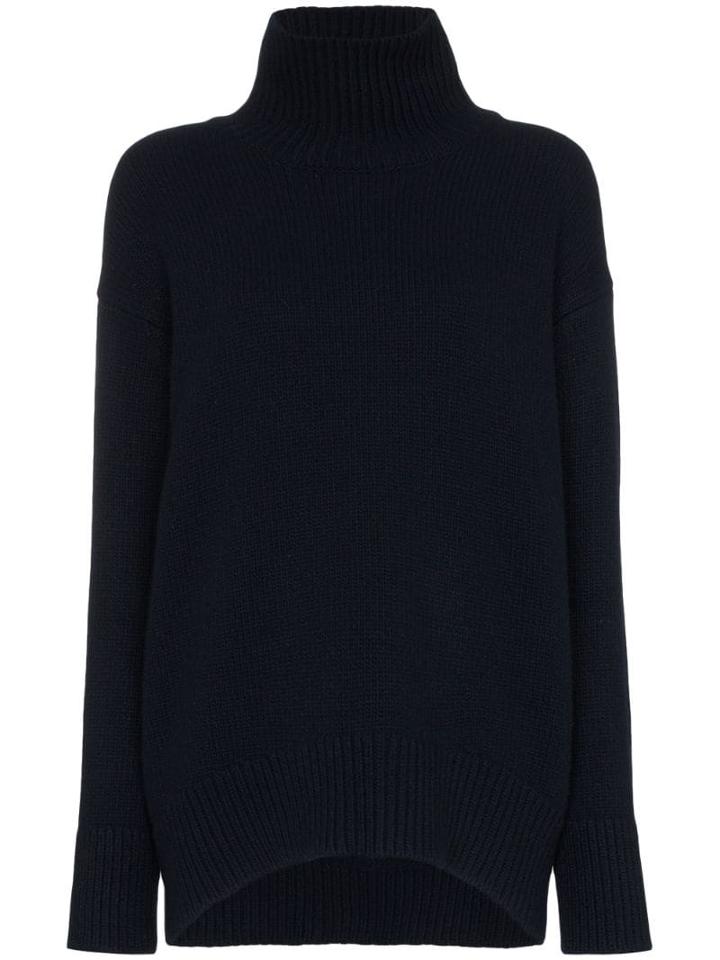 Plan C Turtleneck Knit Jumper - Blue