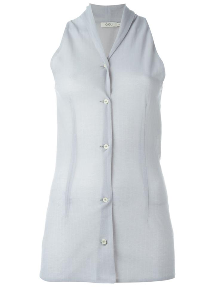 Romeo Gigli Vintage Sleeveless Shirt - Grey
