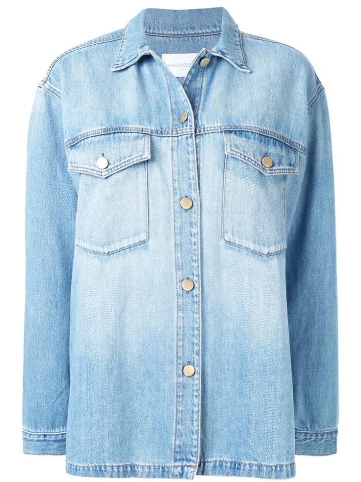 Nobody Denim Archer Denim Shirt Jacket - Blue