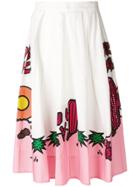 P.a.r.o.s.h. Embellished Printed Midi Skirt - Multicolour