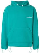 Ader Error Oversize Drawstring Hoodie - Green