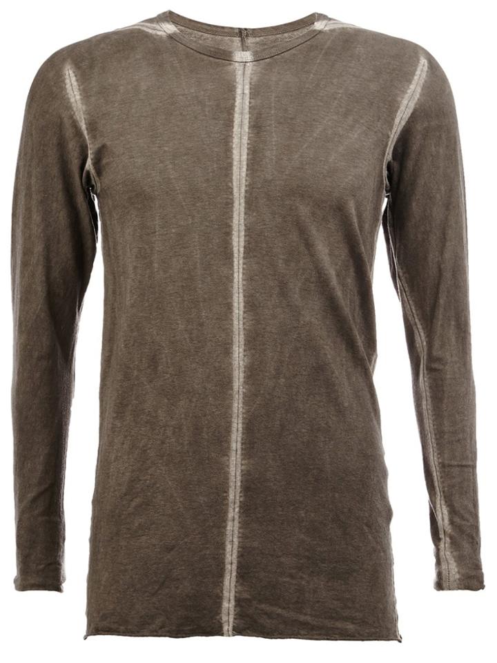 Isaac Sellam Experience Contrast Seam T-shirt - Grey