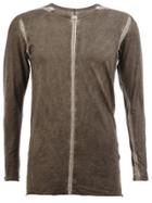 Isaac Sellam Experience Contrast Seam T-shirt - Grey