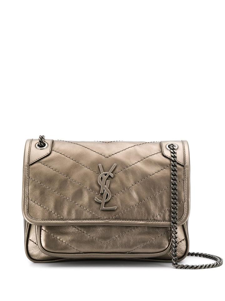Saint Laurent Niki Shoulder Bag - Metallic