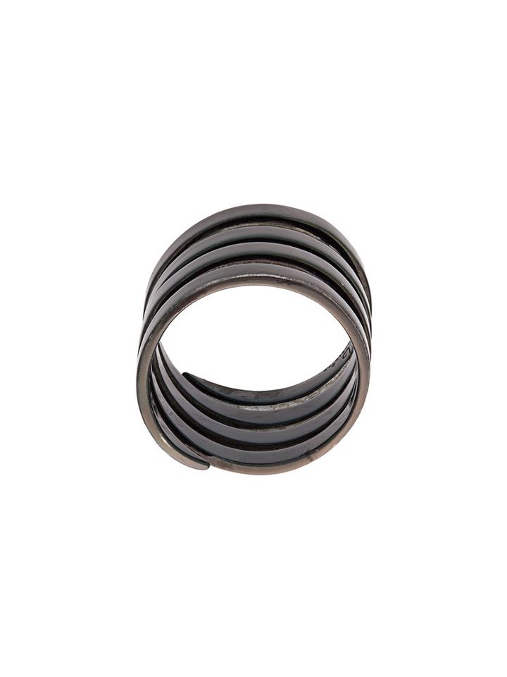 Lynn Ban Layered Ring, Size: 8, Metallic