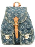Louis Vuitton Vintage Denim Sac A Dos Pm Backpack - Blue