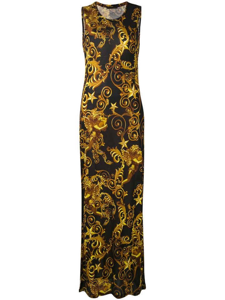 Philipp Plein - Lana Long Dress - Women - Silk/modal - Xs, Black, Silk/modal