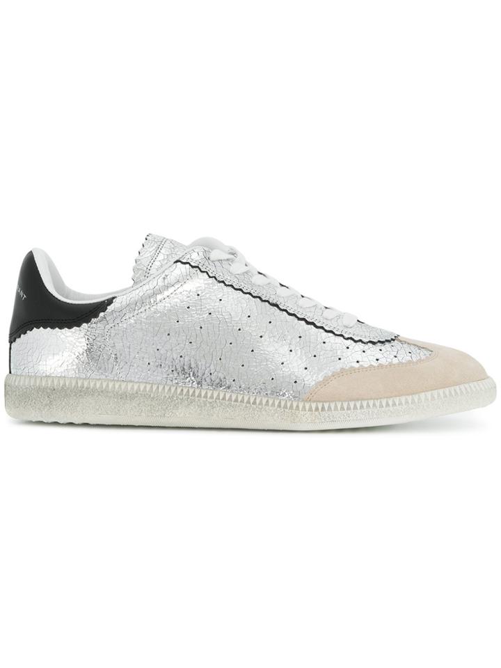 Isabel Marant Bryce Metallic Lace-up Sneakers
