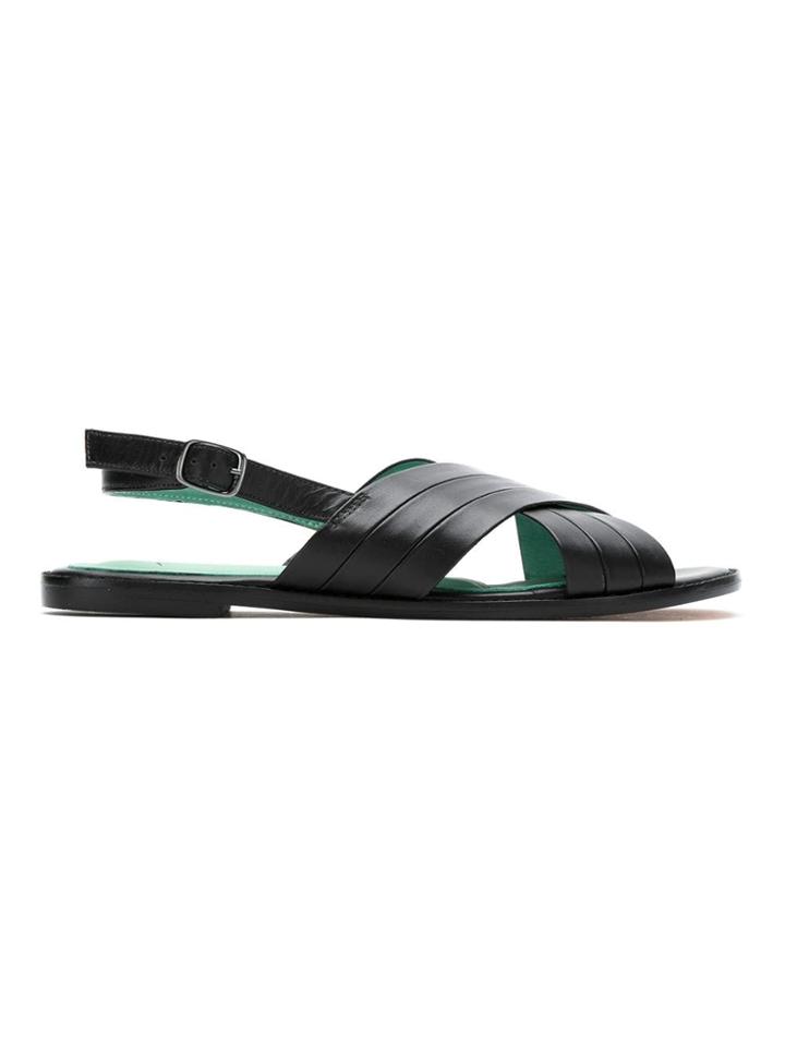 Blue Bird Shoes Leather Paula Flats - Black
