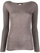 Fabiana Filippi Fine Knit Top - Grey