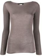 Fabiana Filippi Fine Knit Top - Grey