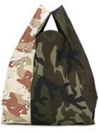 Mm6 Maison Margiela 'camouflage' Tote, Women's, Green, Cotton/polyester