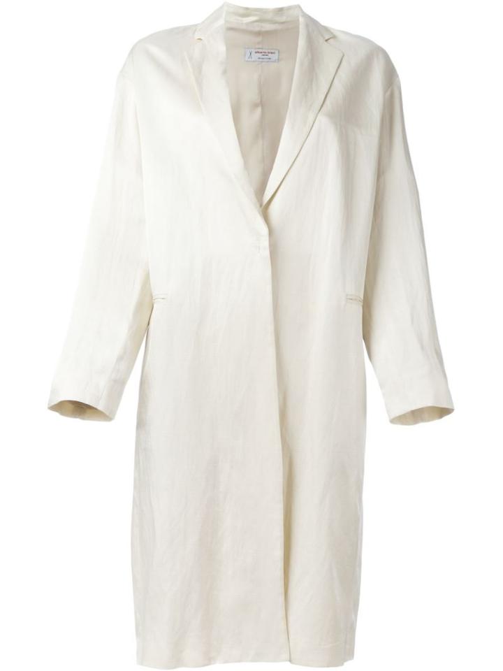 Alberto Biani Lightweight Coat, Women's, Size: 40, Nude/neutrals, Viscose/linen/flax/acetate