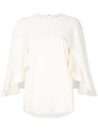 Chloé Ruffle Sleeved Blouse - White