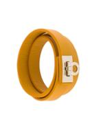 Salvatore Ferragamo 'gancio' Wrap Bracelet, Women's, Yellow/orange