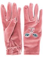 Vivetta Cat Gloves - Pink & Purple