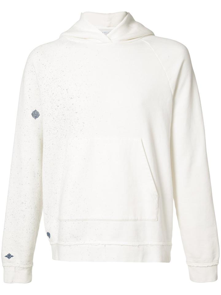 John Elliott - Splatter Hoodie - Men - Cotton - Xl, White, Cotton