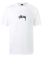 Stussy - Logo Print T-shirt - Men - Cotton - L, White, Cotton