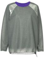 Kolor Shiny Epaulettes Sweatshirt - Grey