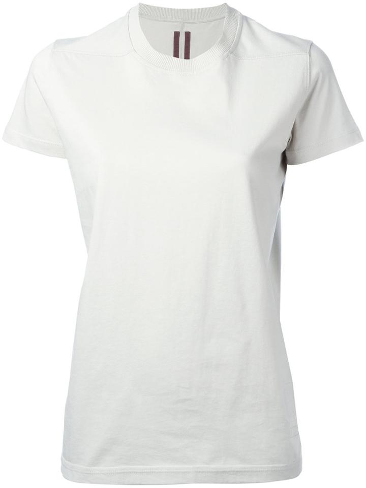 Rick Owens Drkshdw Crew Neck T-shirt, Women's, Size: Xs, Grey, Cotton