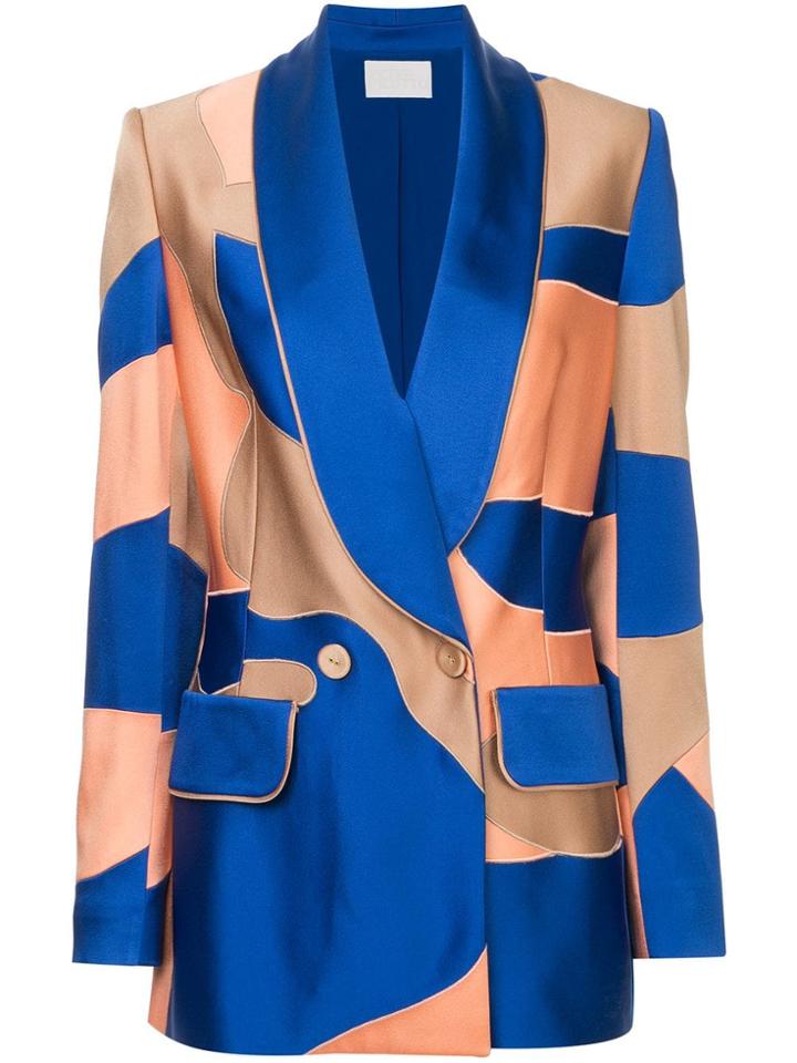 Peter Pilotto Patchwork Blazer - Blue