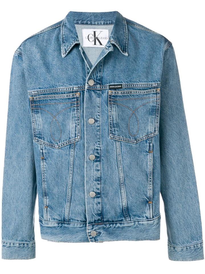 Calvin Klein Jeans Slim-fit Denim Jacket - Blue