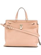 Valentino Valentino Garavani Medium Padlock Tote - Pink & Purple