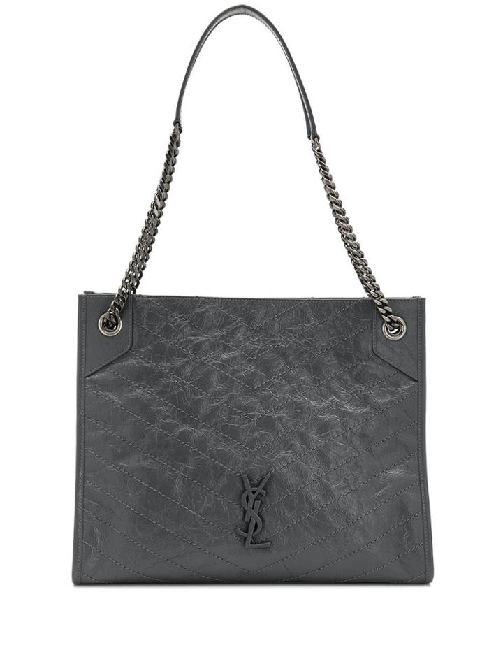 Saint Laurent Niki Medium Shopper Bag - Grey