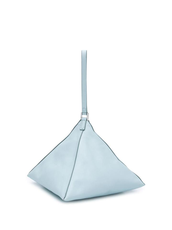 Jil Sander Pyramid Clutch Bag - Blue