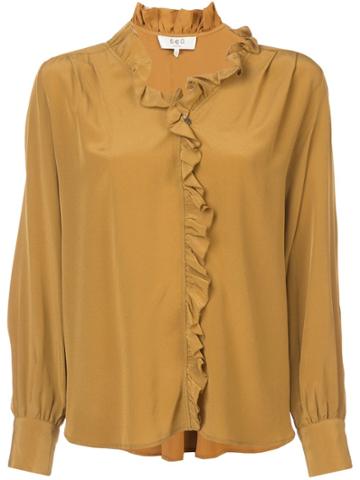 Sea Sea Solange Ruffle Shirt - Yellow & Orange