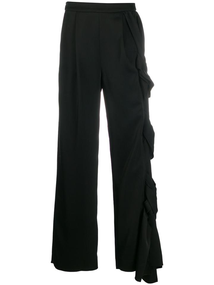 Loewe Twisted Wide-leg Trousers - Black
