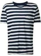 Fadeless Striped T-shirt, Men's, Size: M, Blue, Cotton