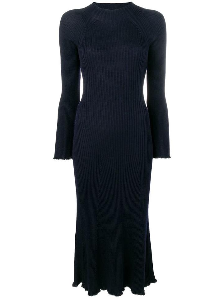 Sonia Rykiel Long Knitted Dress - Blue
