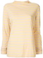 Bassike Raised Neck Ong Sleeve T-shirt - Yellow
