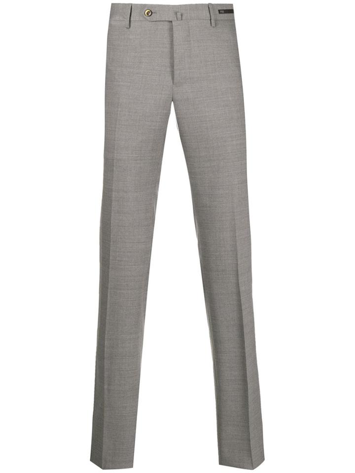 Pt01 Tailored Slim Fit Trousers - Grey