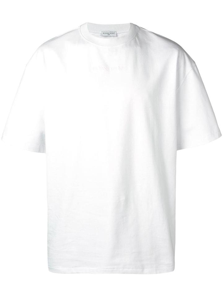 Ih Nom Uh Nit Back Print Oversized T-shirt - White