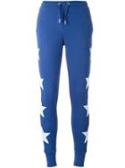 Zoe Karssen Patched Stars Track Pants, Women's, Size: Small, Blue, Cotton/polyester