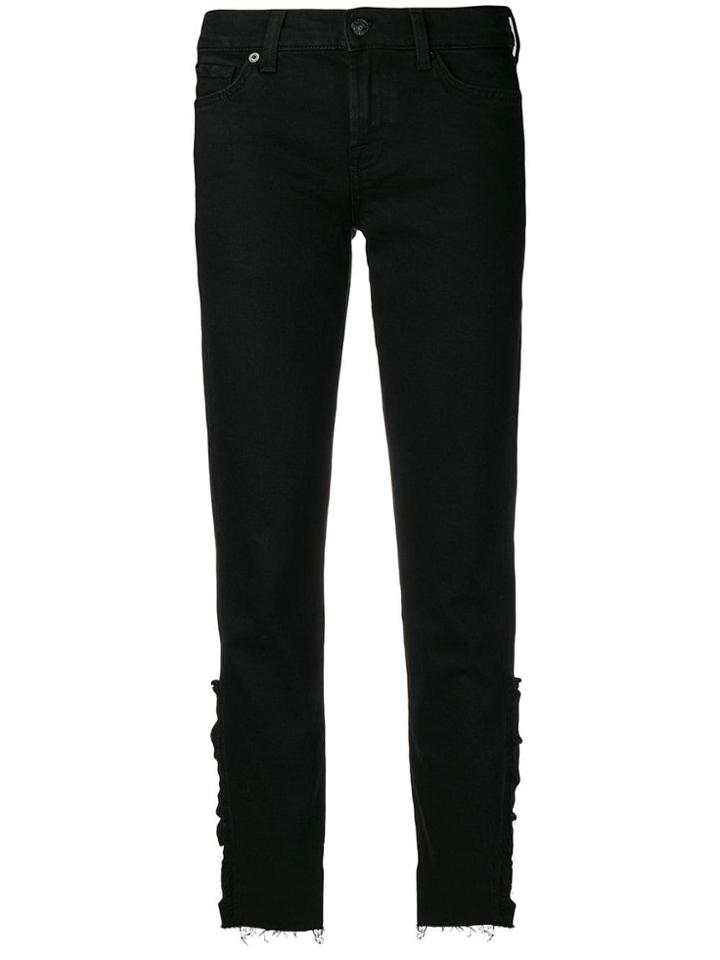 7 For All Mankind Straight-leg Jeans - Black