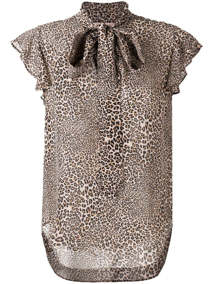 Twin-set Leopard Print Blouse - Neutrals