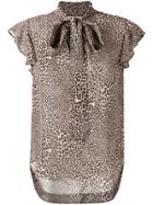 Twin-set Leopard Print Blouse - Neutrals
