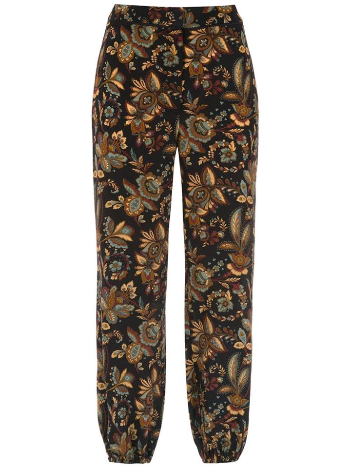 Nk Printed Silk Joggers - Multicolour
