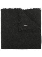 Monni 23 Frayed Knitted Scarf - Grey