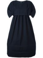 Comme Des Garçons - Oversized Midi Dress - Women - Wool/mohair/polyester - M, Blue, Wool/mohair/polyester