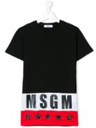 Msgm Kids Logo T-shirt - Black
