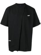 Ader Error Oversized Patchwork T-shirt - Black